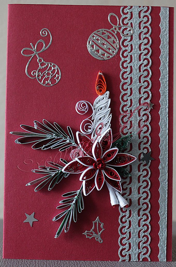 carte de noel en quilling